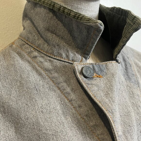 ARMANI JEANS BUCKLE DENIM FIELD JACKET - Picture 10 of 16